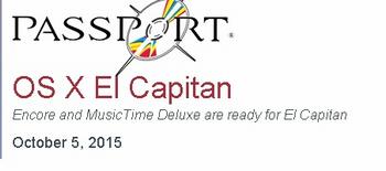 Mac OS El Capitan med Music Time / Encore