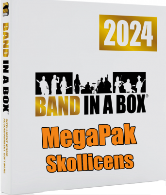 Band-in-a-Box 2024 Mega Win. Skollic. 6-25 datorer